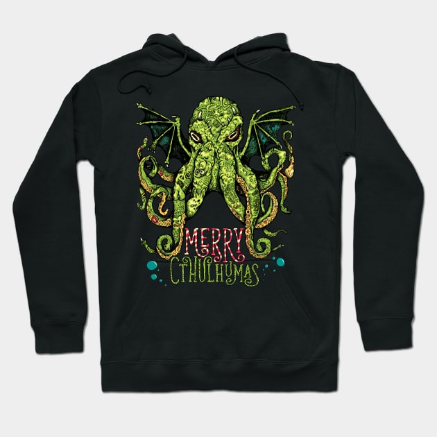 Merry Cthulhumas Hoodie by LewyLewy